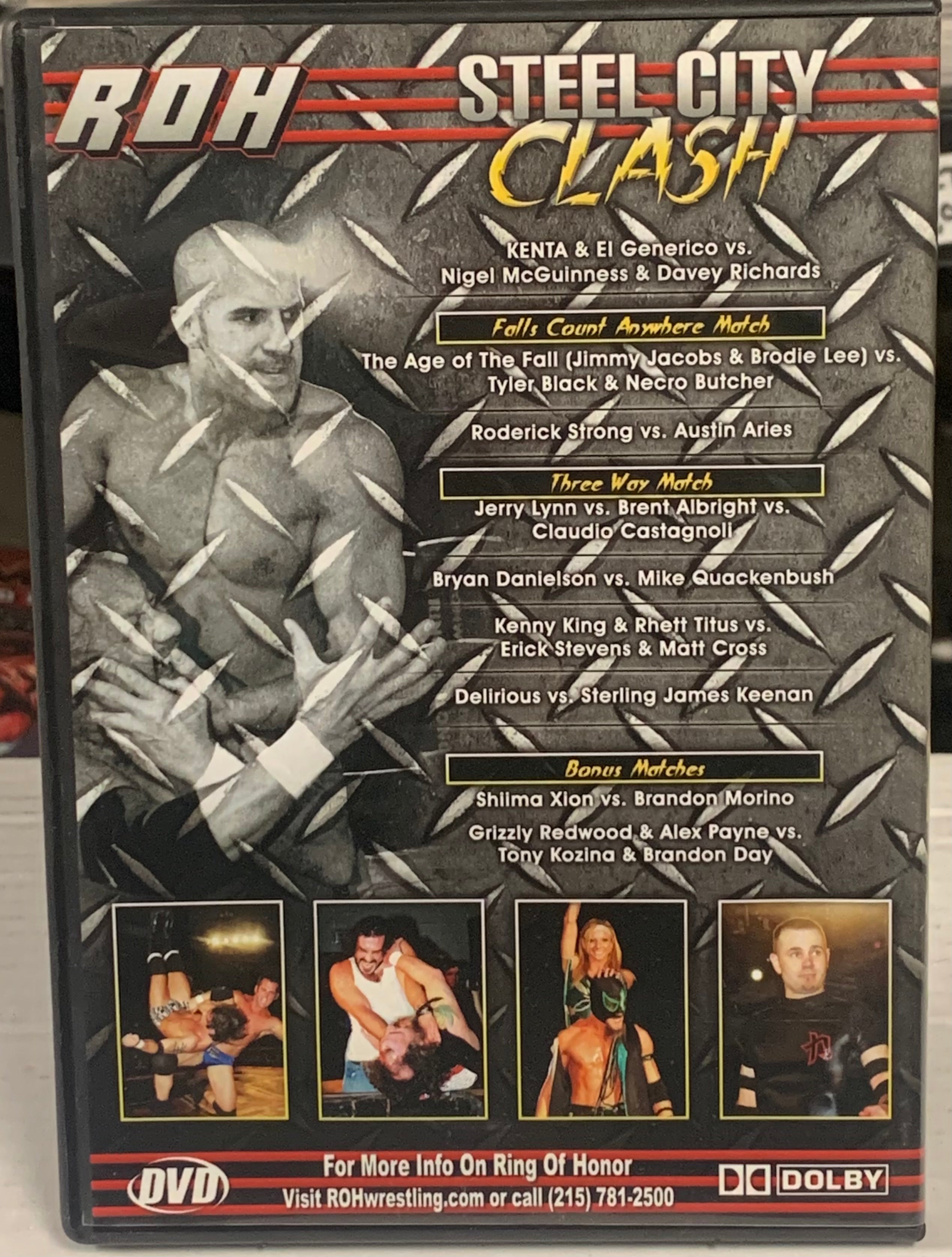 ROH Ring of Honor DVD “Steel City Clash” 3/20/09 (Nigel, Jacobs