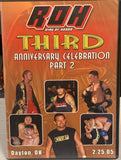 ROH Ring of Honor DVD “Third Anniversary Celebration Part 2” 2/25/05 (AJ Styles, Samoa Joe, CM Punk, Danielson & so much more)