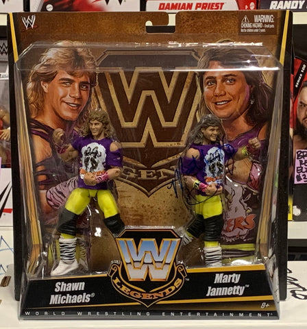 The Rockers Shawn Michaels & Signed by Marty Jannetty WWE Legends Action Figures (Very Rare) (Comes w/COA)!!!