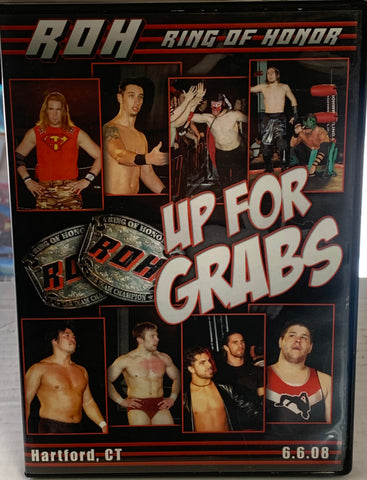 ROH Ring of Honor DVD “Up For Grabs” 6/6/08 (Steen, Generico, Tyler Black, Nexro Butcher & so much more)