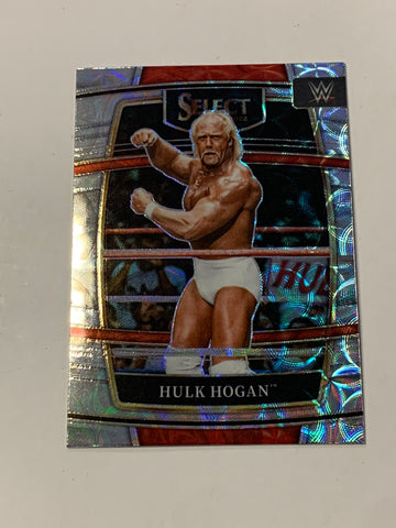 Hulk Hogan 2022 WWE Select Concourse Silver Scope Prizm Card