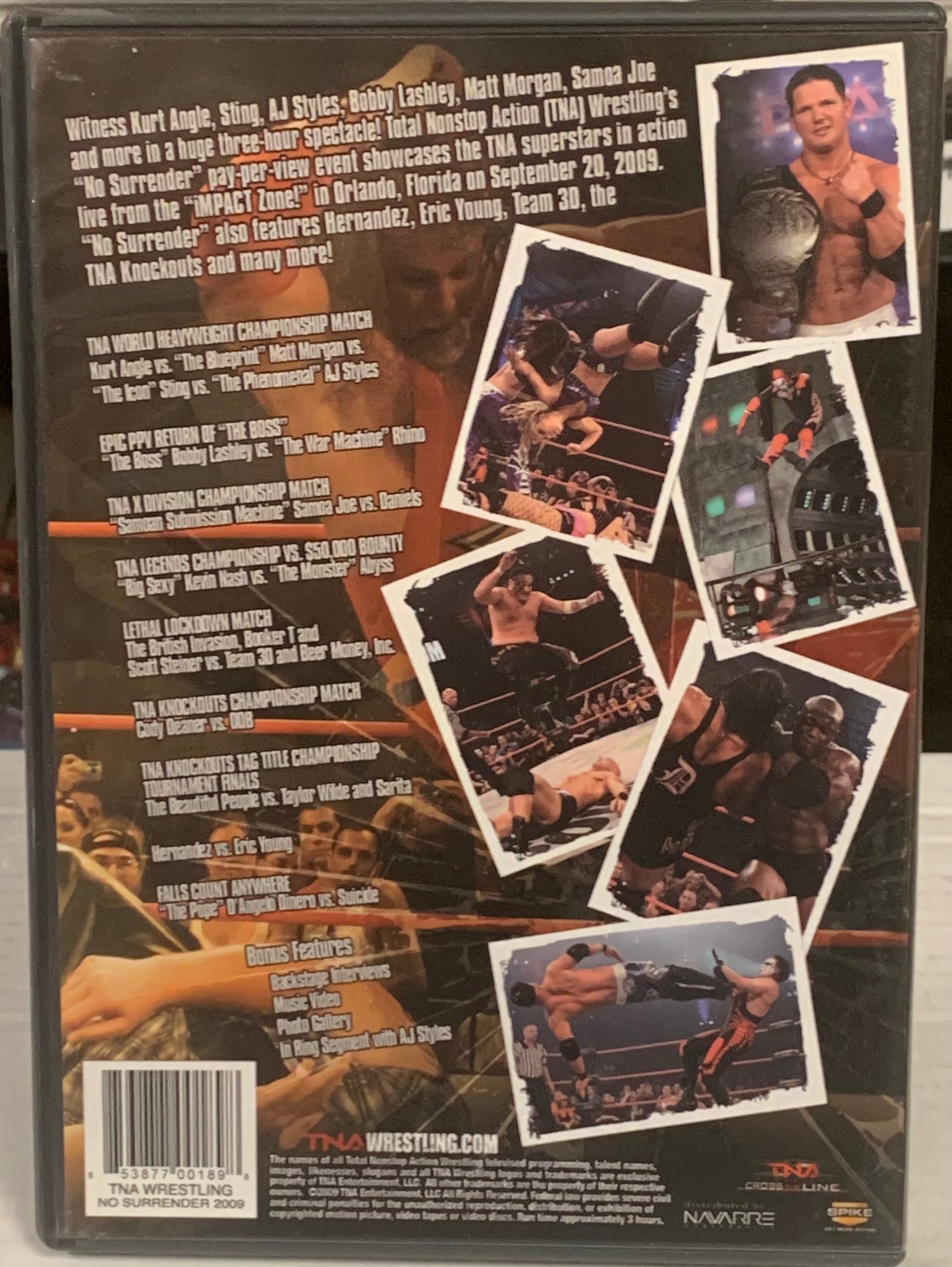 TNA DVD “No Surrender 2009 (Bobby Lashley, Angle, Sting, AJ Styles & so much more)