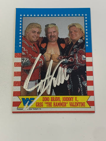 Greg “The Hammer” Valentine 1987 Topps Auto Signed Card (Comes w/COA)!!!