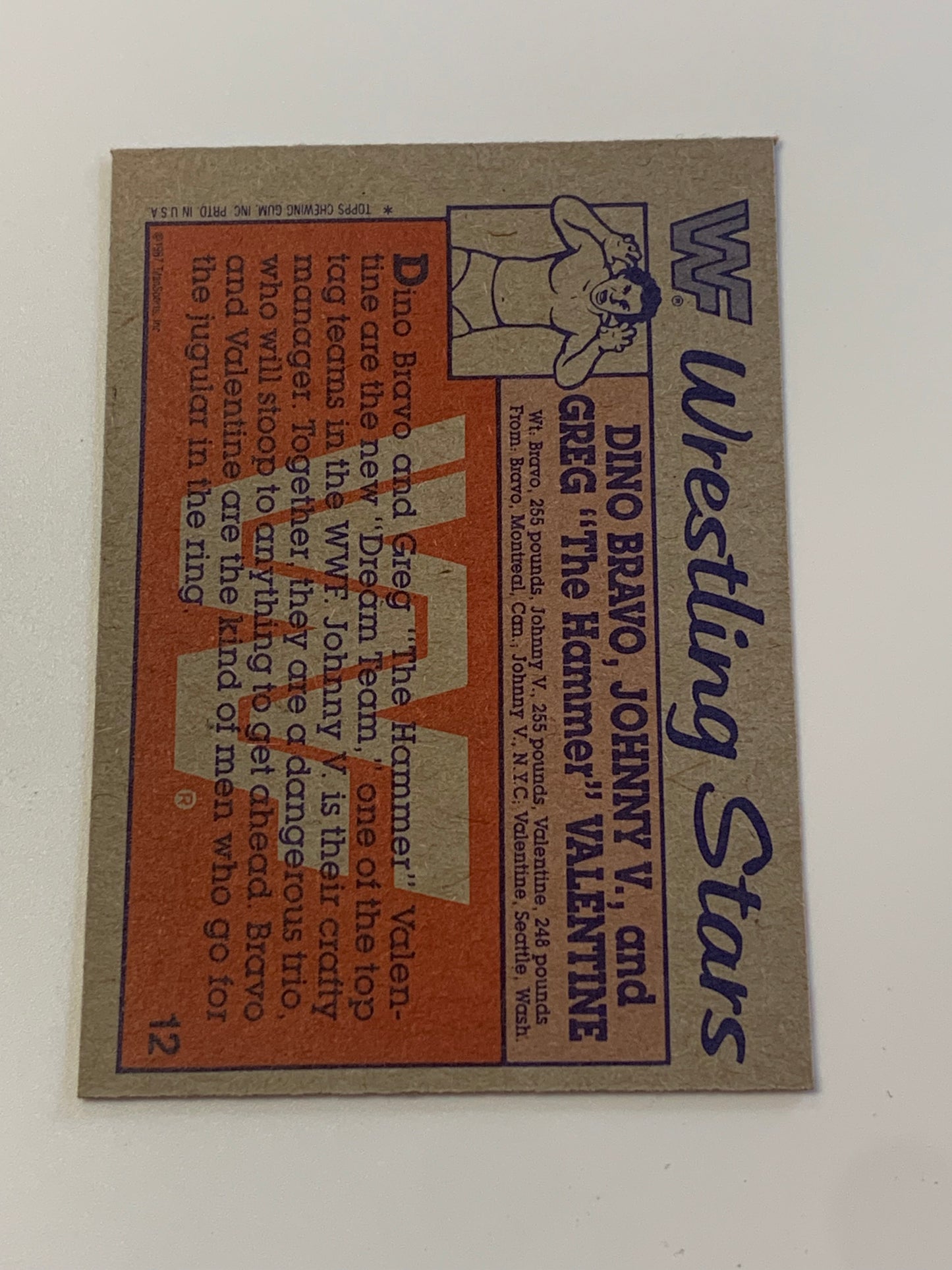 Greg “The Hammer” Valentine 1987 Topps Signed Card COA