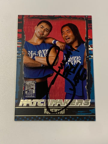 Funaki SIGNED 2002 WWE Fleer Card (Comes w/COA)!!!