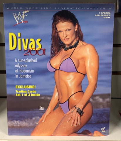 WWE 2001 Divas Magazine with 9 Card Set Inside (Set #1) Very Rare