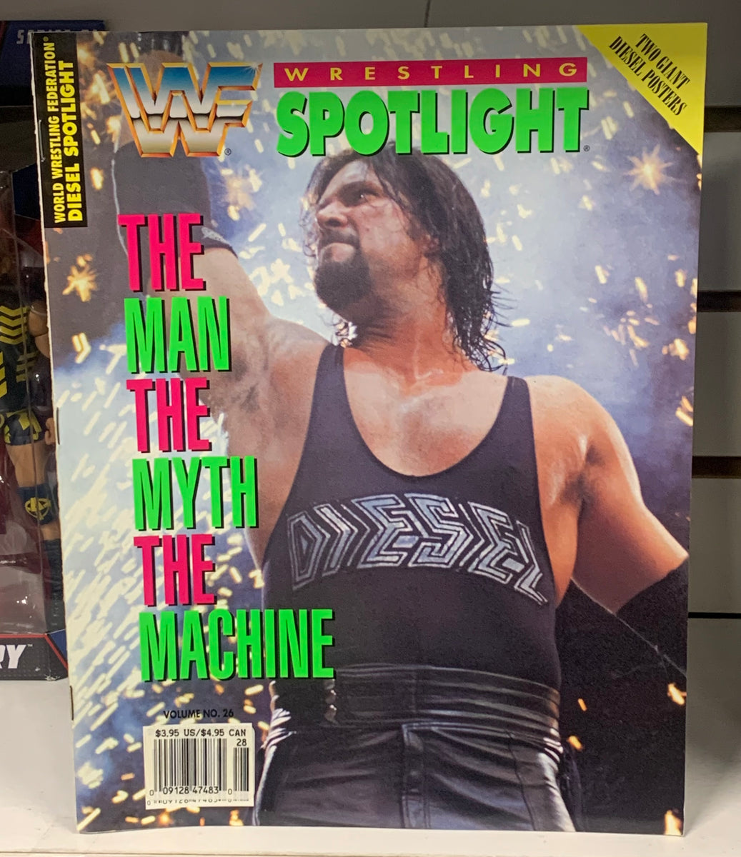 WWF WWE Wrestling Spotlight DIESEL Magazine with Posters Inside ...