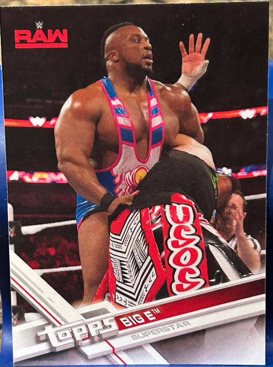 + Big E 2017 WWE Topps Card (The New Day)