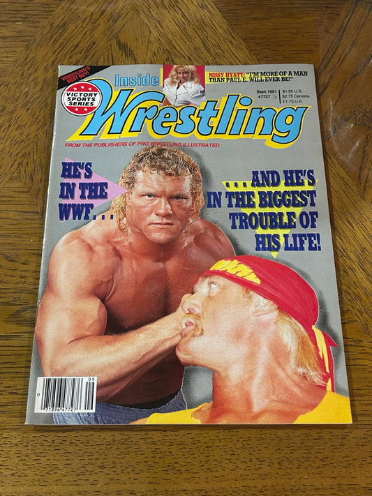 Inside Wrestling Magazine Sept 1991 (Sid Vicious, Hulk Hogan & so much more)
