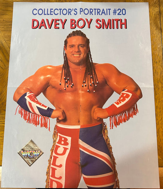 Davey Boy Smith (British Bulldog) HUGE Full Color WCW Poster