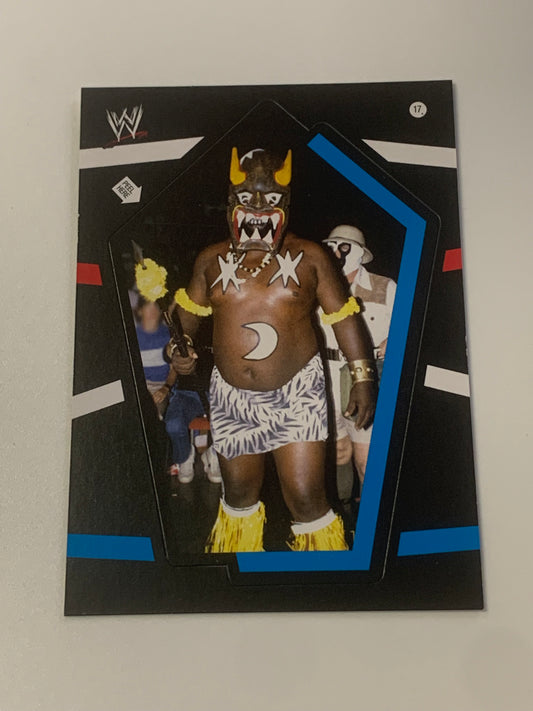Kamala 2012 WWE Topps Heritage Sticker Card