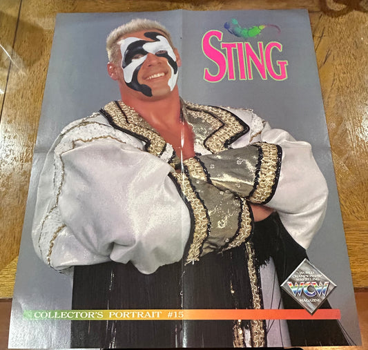 Sting  HUGE Full Color WCW Poster