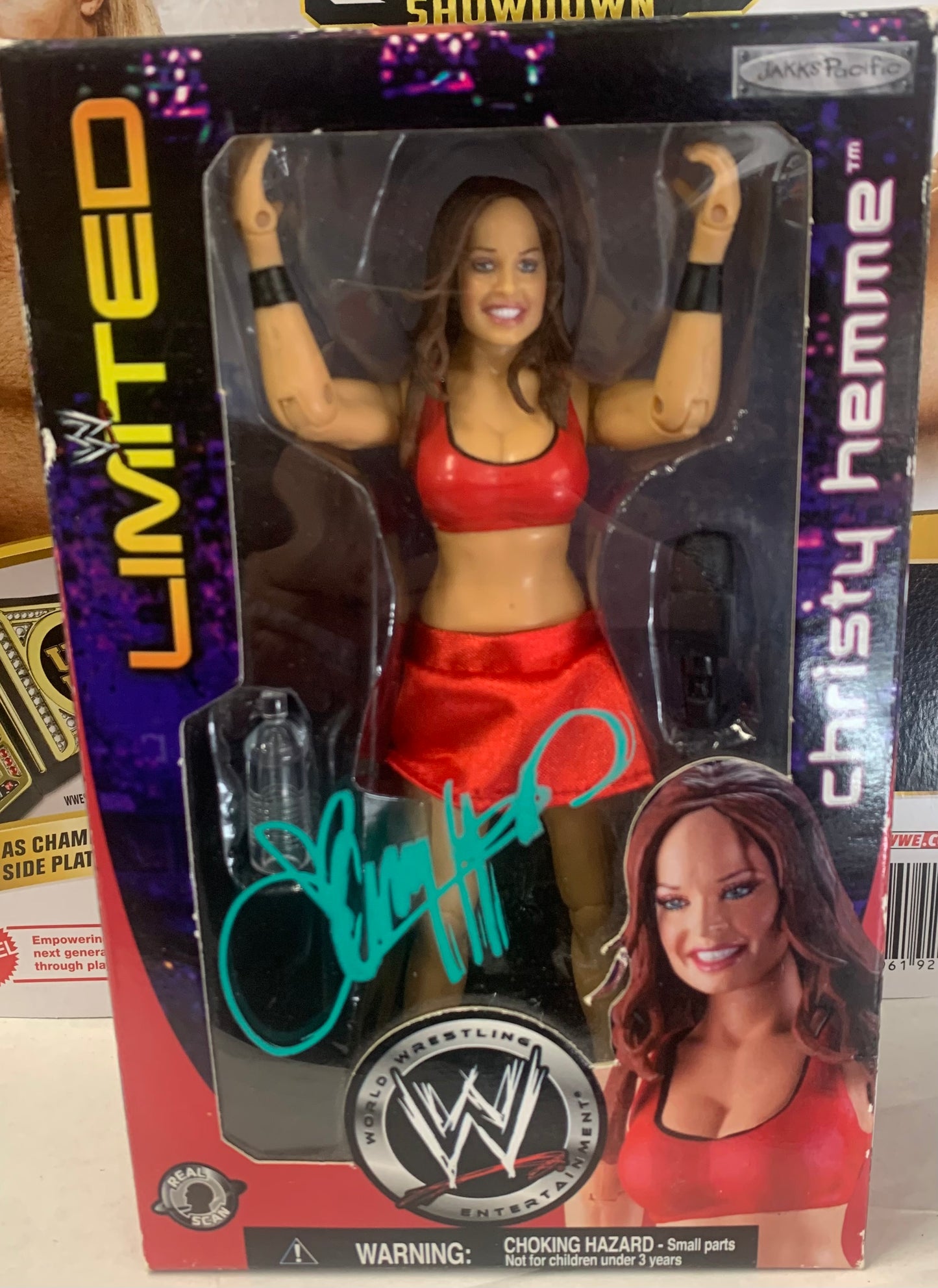Christy Hemme WWE Jakks Limited Edition Figure (VERY RARE SIGNED) JSA COA