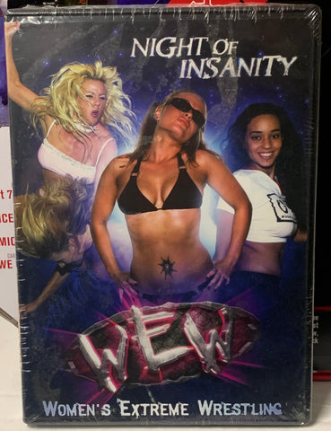 WEW Women’s Extreme Wrestling DVD (Sealed) “Night of Insanity” (Jazz, Mercedes Martinez, Francine & so much more)