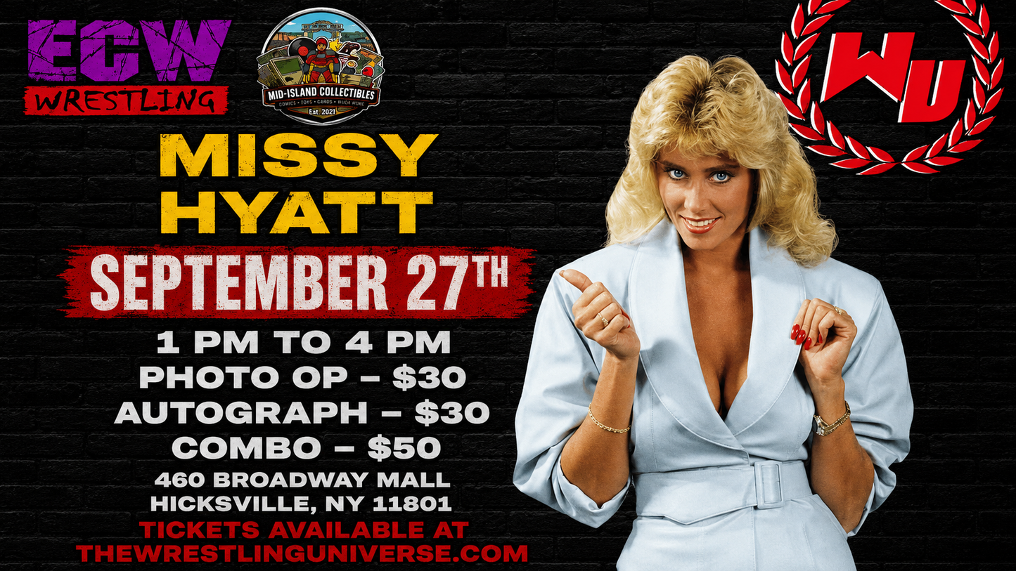 Meet & Greet with Missy Hyatt on September 27th from 1-4pm at The Broadway Mall in Hicksville, Long Island