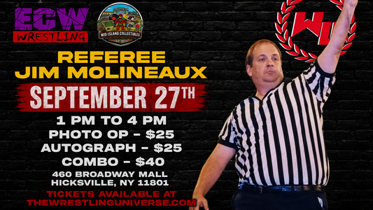 Meet & Greet with Jim Molineaux  ECW DAY @ Broadway Mall Hicksville September 27th from 1-4pm