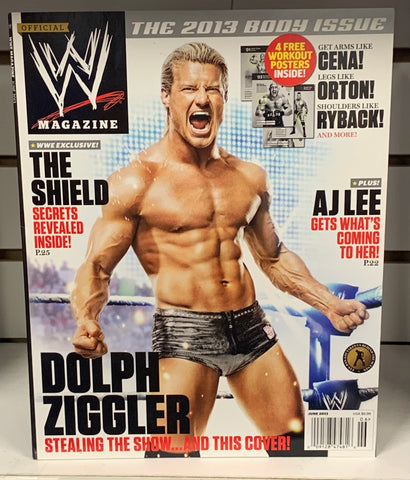 WWE Magazine June 2013 DOLPH ZIGGLER The Shield AJ Lee!!!