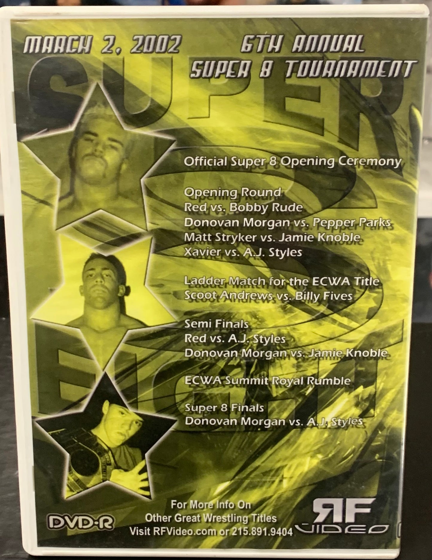 ECWA Super 8 Tournament 2002 (AJ Styles, Amazing Red, Bobby Roode, Jamie Noble & so much more)