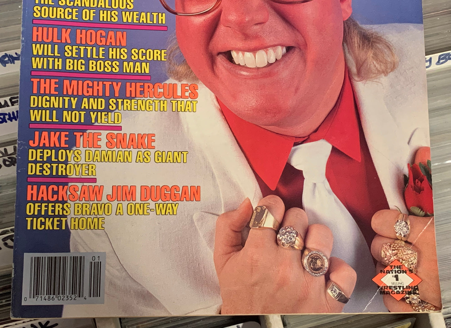 WWf WWE Official Magazine Jan. 1989 BROTHER LOVE