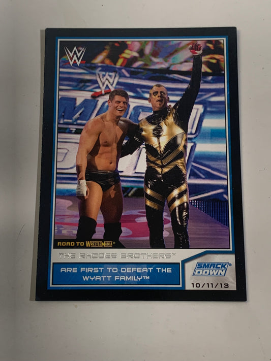 Cody Rhodes & Goldust 2014 WWE Topps Road To Wrestlemania Card