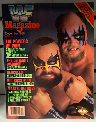 WWE Official Magazine Dec. 1988 POWERS OF PAN!!!