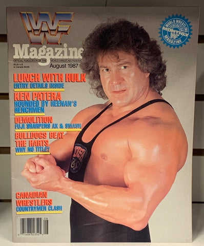 WWF WWE Official Magazine August 1987 KEN PATERA!!!