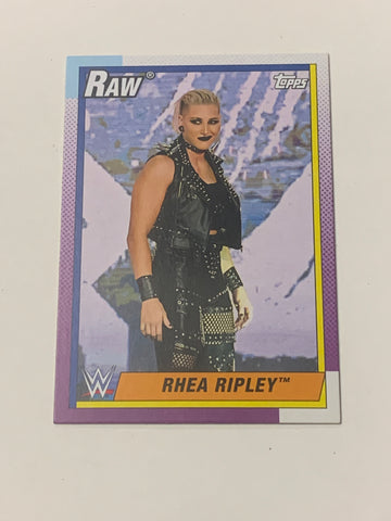 Rhea Ripley 2021 WWE Topps Heritage Card