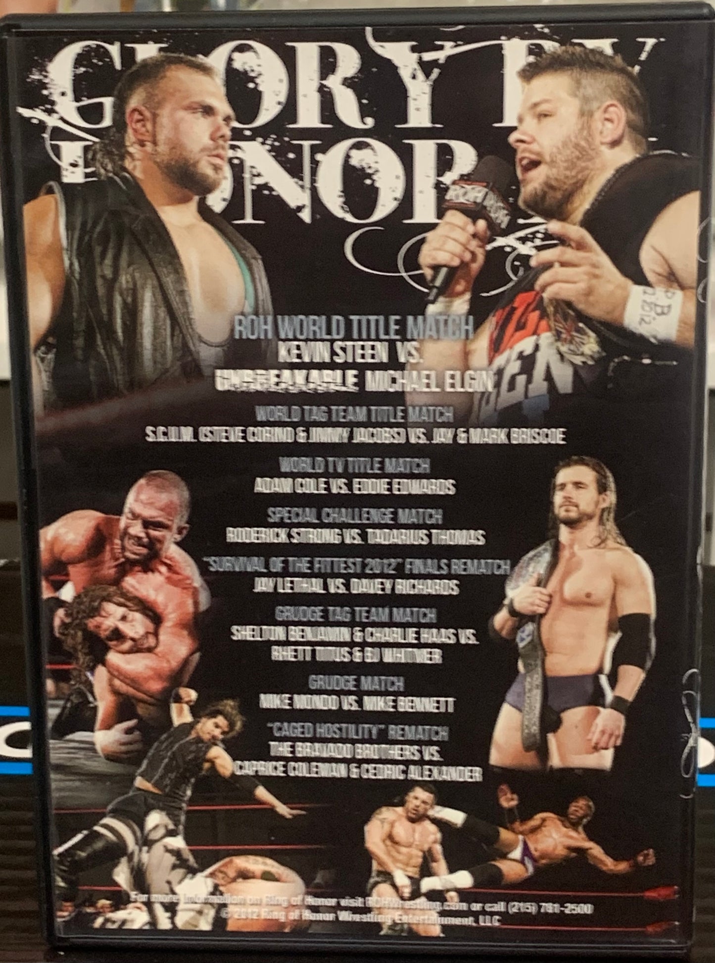 ROH Ring of Honor DVD “Glory By Honor 2012” (Steen, Corino, Jacobs, Briscoes & so much more)