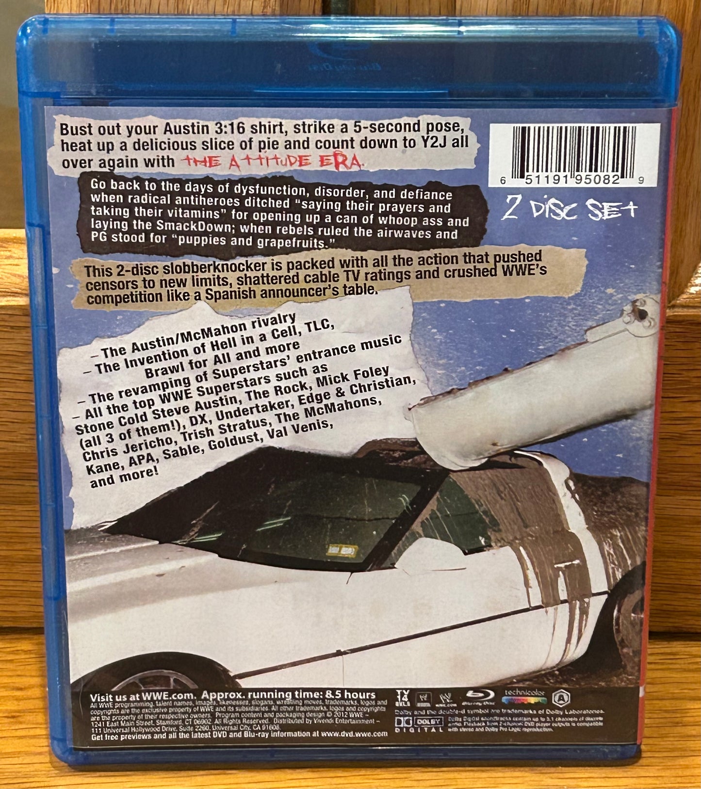 WWE Attitude Era (Blue-ray)(2-Discs) Stone Cold Steve Austin & so much more