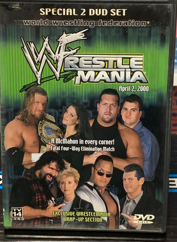 WWE DVD “Wrestlemania 16” (2-Disc Set) VERY RARE) (Triple H, Big Show, The Rock, Mick Foley & so much more)