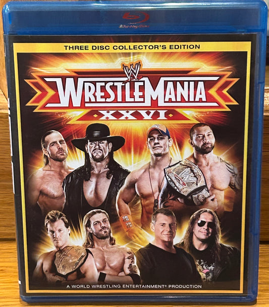 WWE Wrestlemania 26 Blue-ray (3-Disc Collector’s Edition)