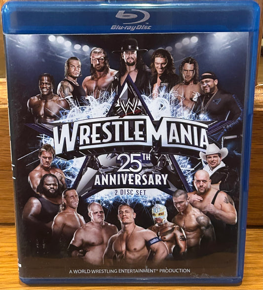 WWE Wrestlemania 25 Blue-ray (2-Disc Set) Undertaker, Jeff Hardy, Cena & so many more)
