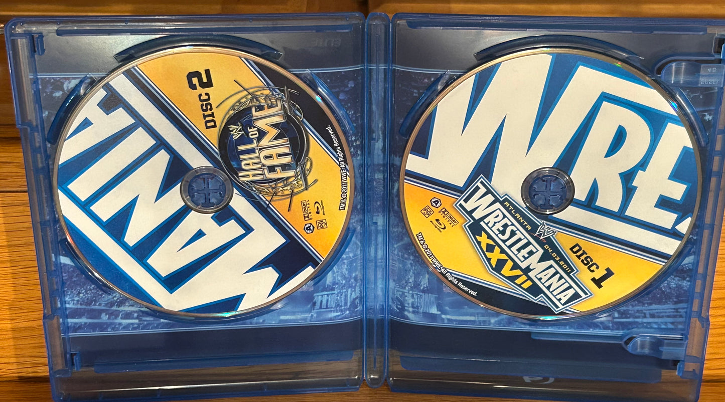 WWE Wrestlemania 27 Blue-ray (2-Disc Collector’s Edition) The Rock, Cena, Undertaker & so many more)