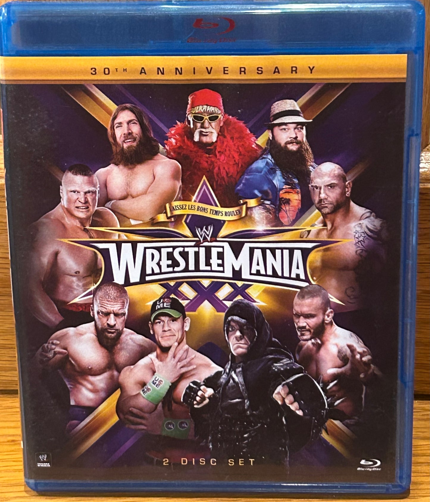 WWE Wrestlemania 30 Blue-ray (2-Disc Set) Hulk Hogan, Bray Wyatt, Brock Lesnar & so many more)