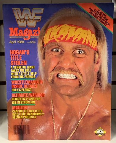 WWF WWE Magazine April 1988 HULK HOGAN!!!