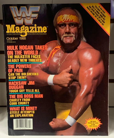 WWF WWE Magazine October 1988 HULK HOGAN!!!