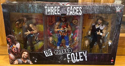 Three Faces of Mick Foley WWE Elite Action Figures (Sealed, Brand New)