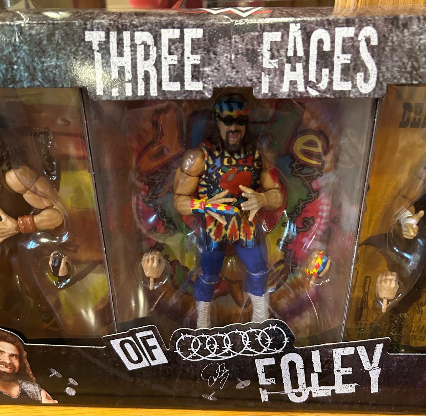 Three Faces of Mick Foley WWE Elite Action Figures (Sealed, Brand New)