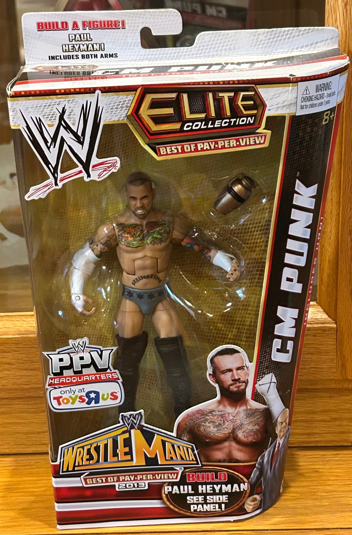 CM Punk WWE Wrestlemania Exclusive Elite Action Figure (Build Paul Heyman Arms)