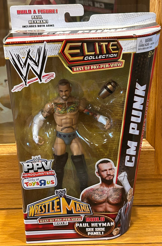 CM Punk WWE Wrestlemania Exclusive Elite Action Figure (Build Paul Heyman Arms)