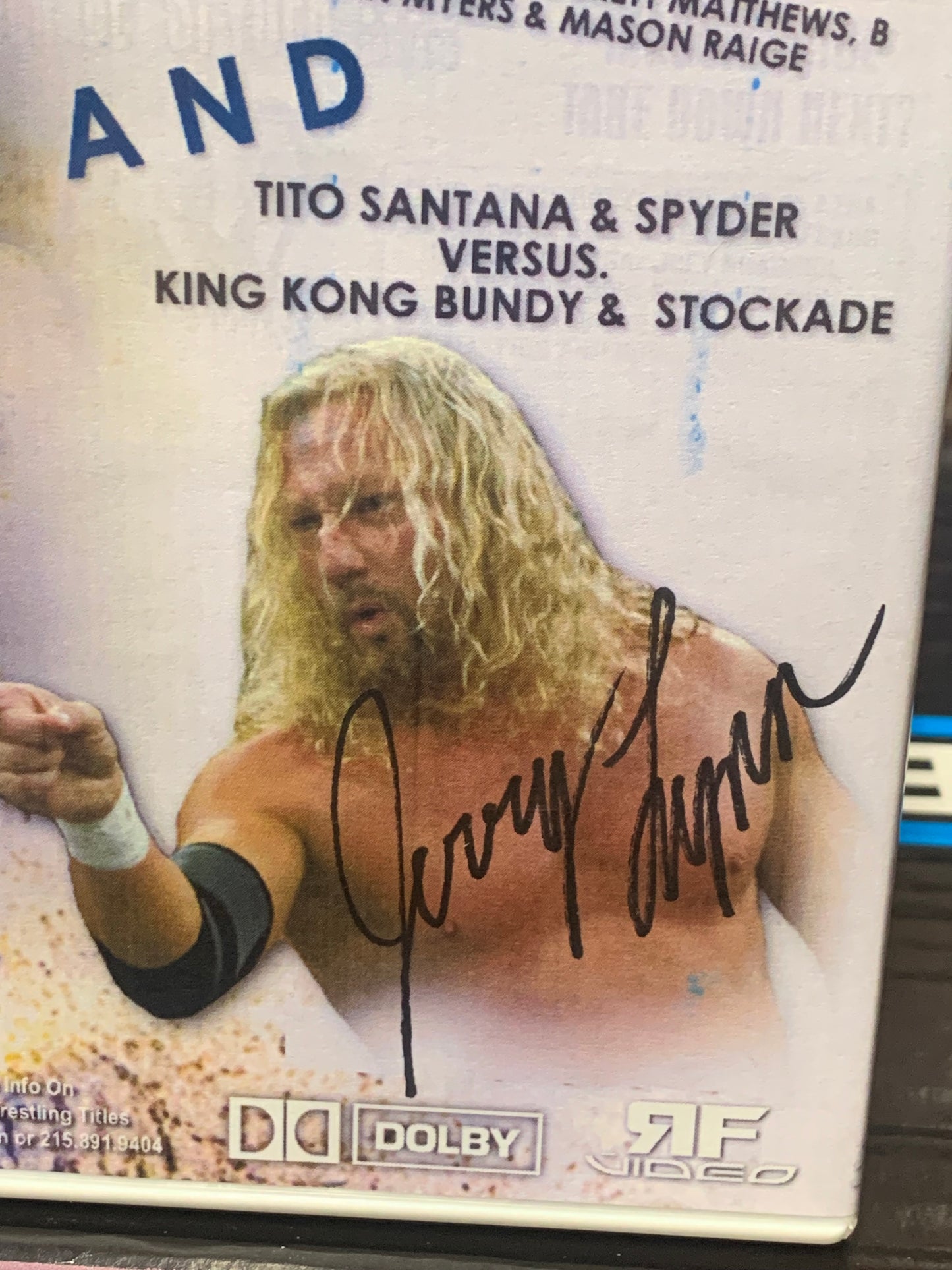 NYWC New York Wrestling Connection DVD “Rampage” 4/22/06 Signed by Tito Santana & Jerry Lynn (Comes w/COA)