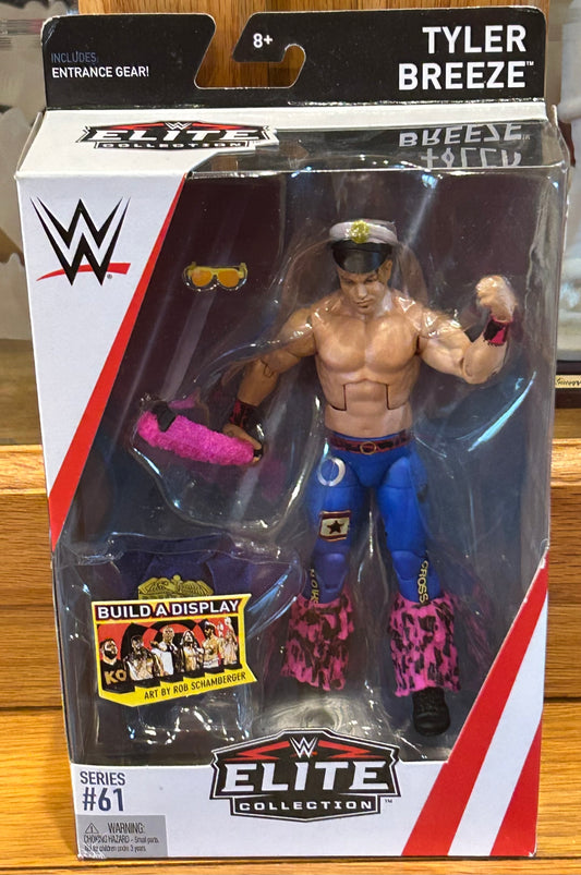 Tyler Breeze WWE Mattel Elite Series 61 Action Figure (Brand New, Sealed)