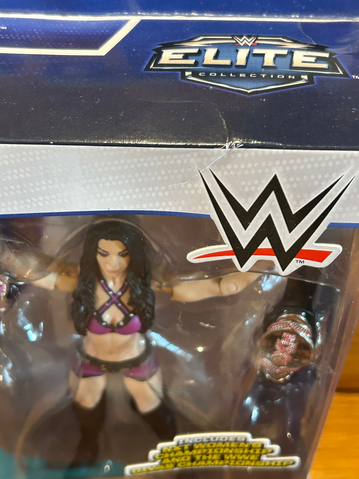 Paige WWE Mattel Elite Series 34 Action Figure (Comes with 2 Belts)