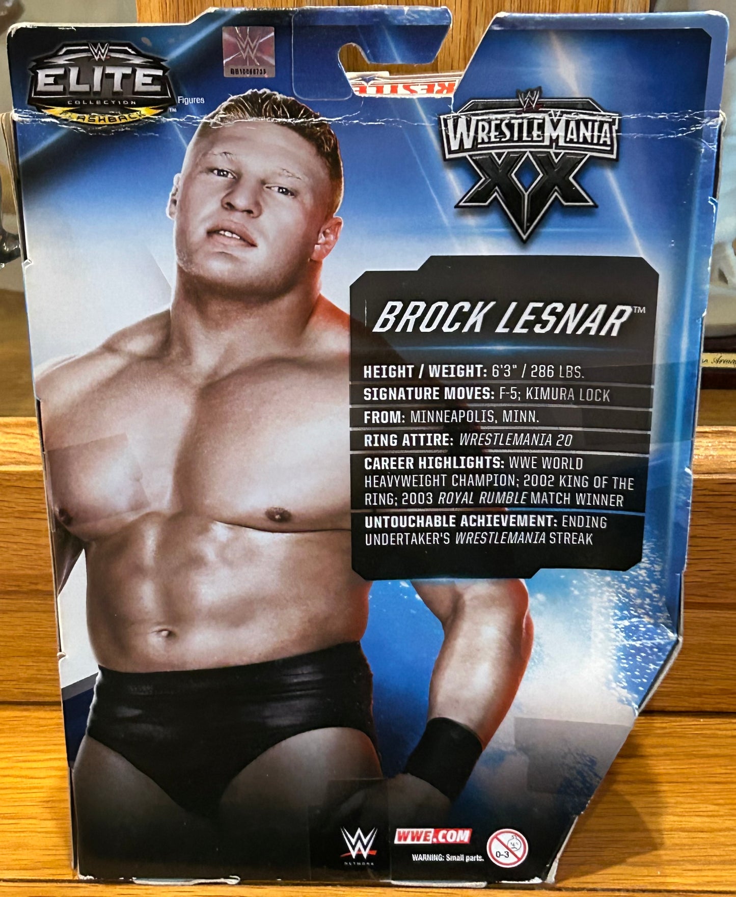 Brock Lesnar WWE Mattel Elite Wrestlemania Exclusive Action Figure (Sealed, Never Opened)