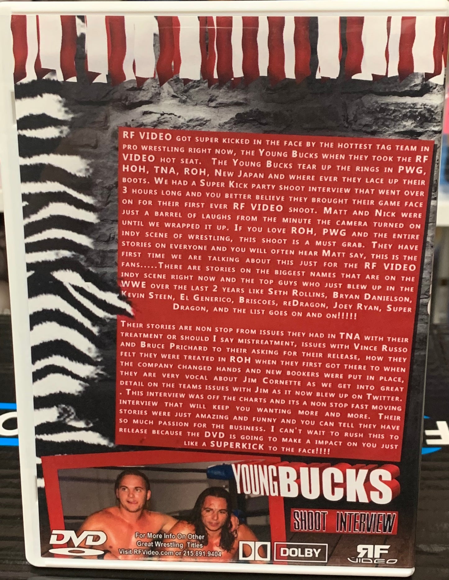 The Young Bucks Shoot Interview DVD ROH TNA WWE Indies