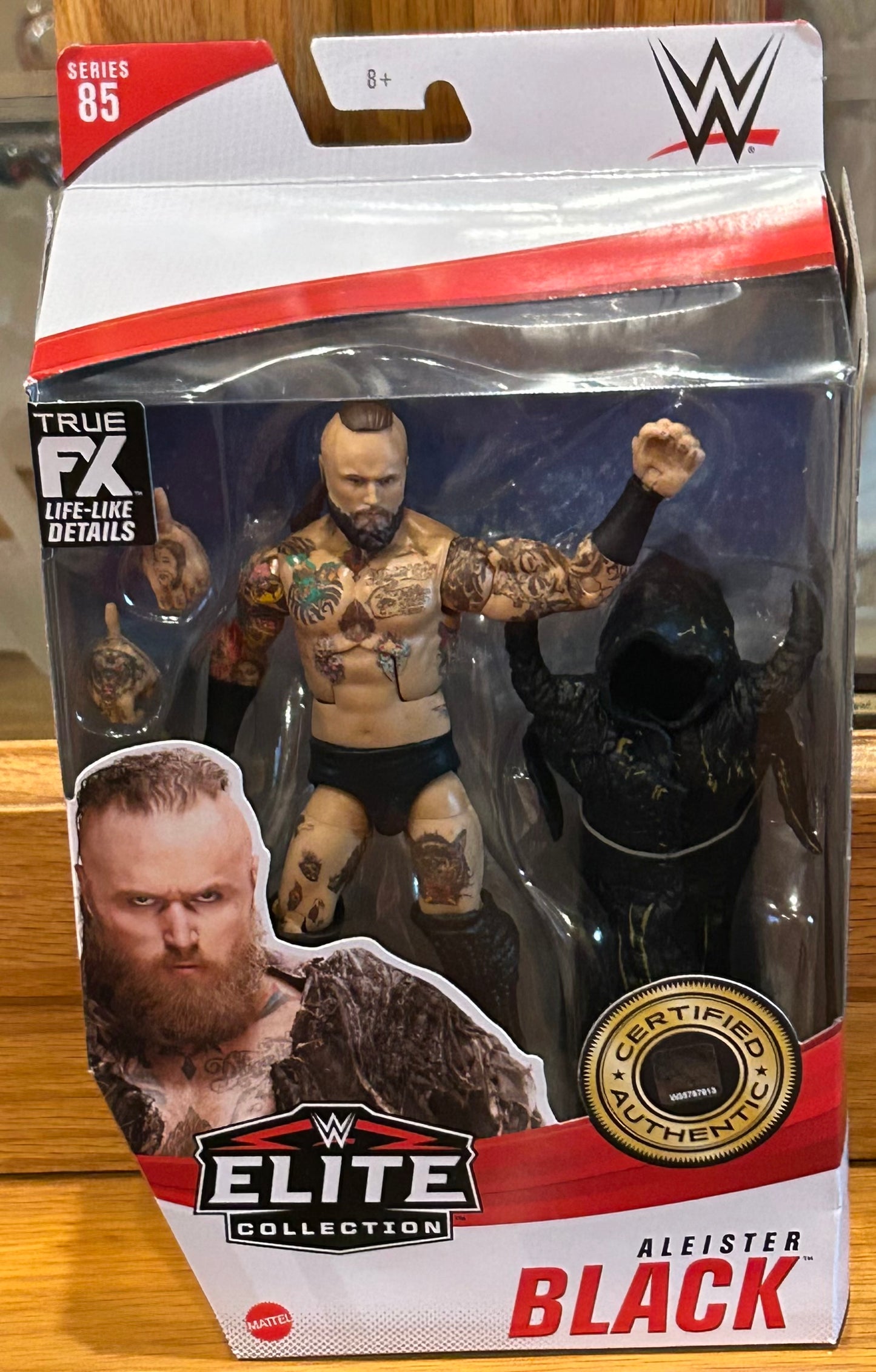 Aleister Black WWE Mattel Elite Series 85 Action Figure (Sealed, Never Opened)