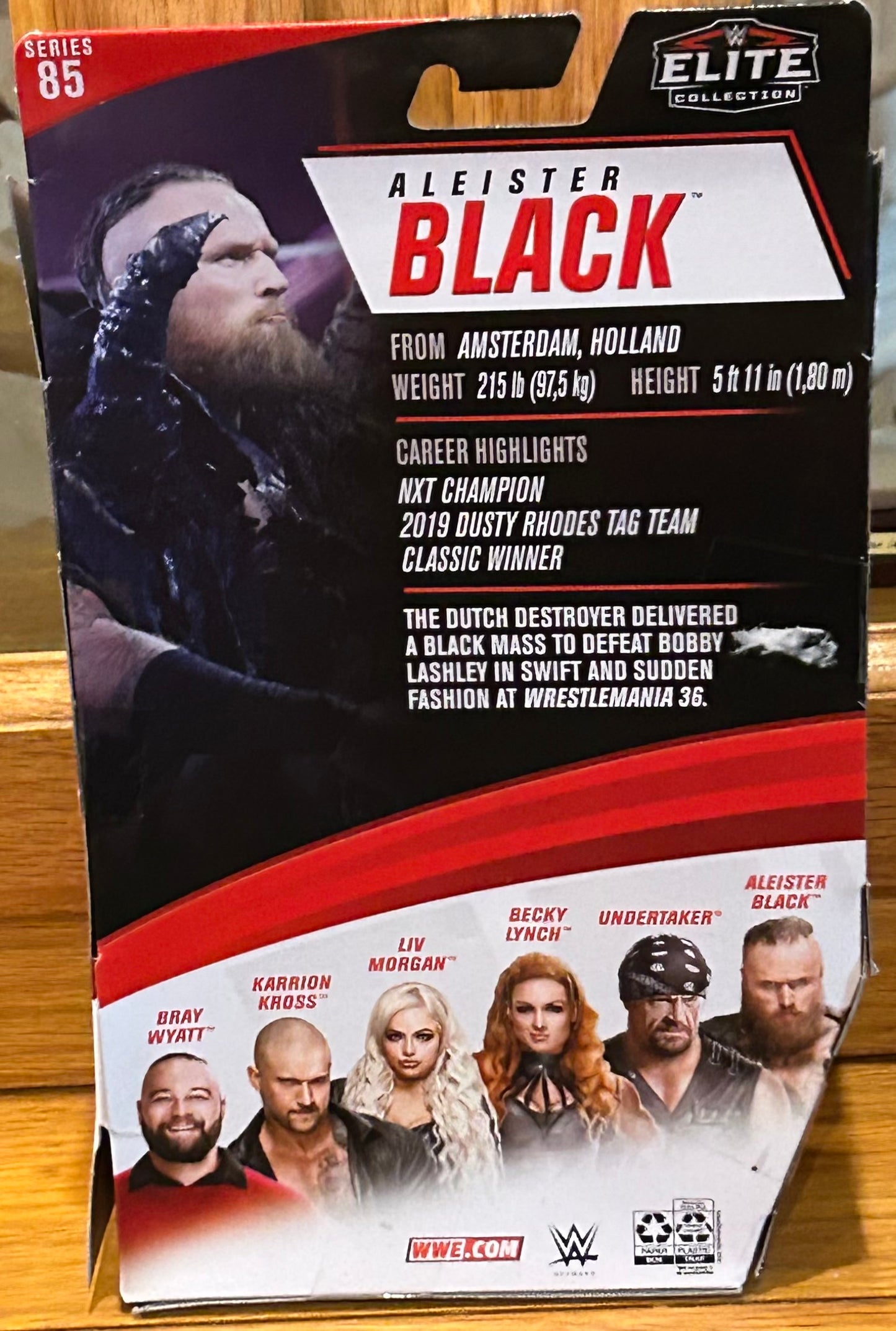 Aleister Black WWE Mattel Elite Series 85 Action Figure (Sealed, Never Opened)