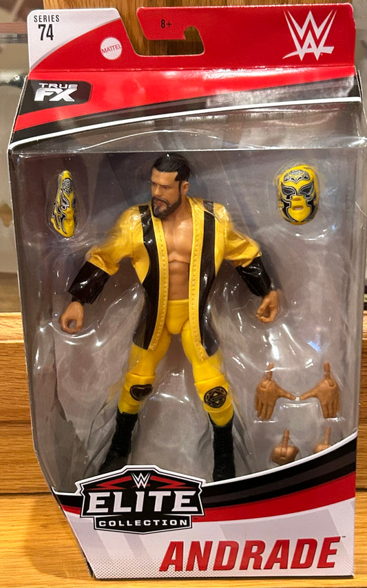 Andrade WWE Mattel Elite Series 74 Action Figure (Sealed, Never Opened)