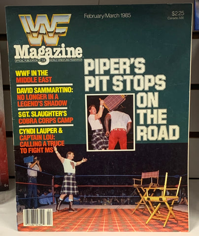 WWF WWE Magazine Feb/March 1985 RODDY PIPER (Pipers Pit)!!!