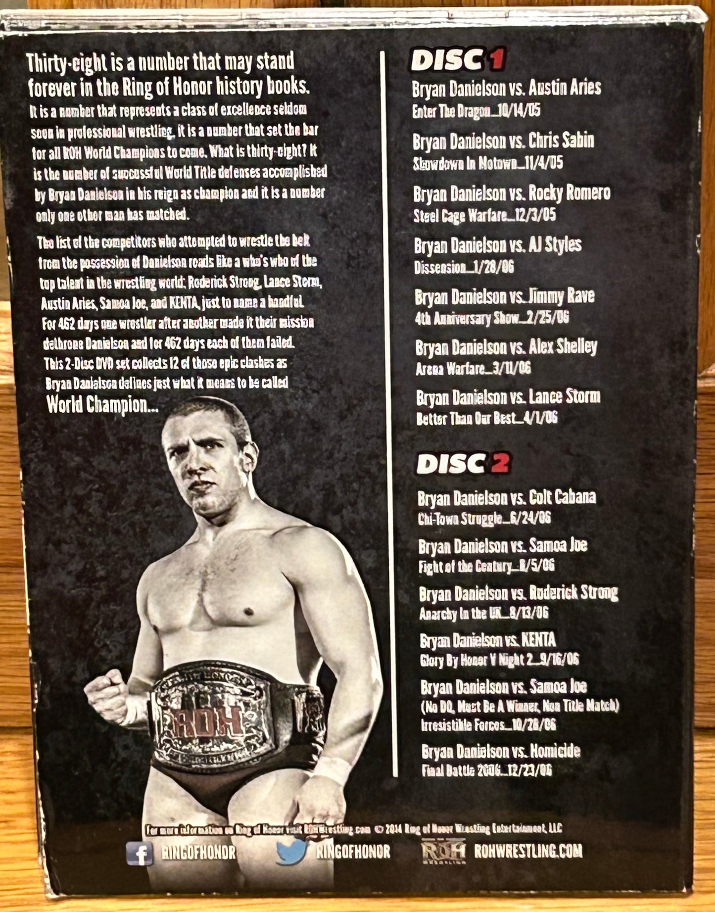 Bryan Danielson “World Champion” DVD (2-Disc Set) (Super Rare, Out of Print)